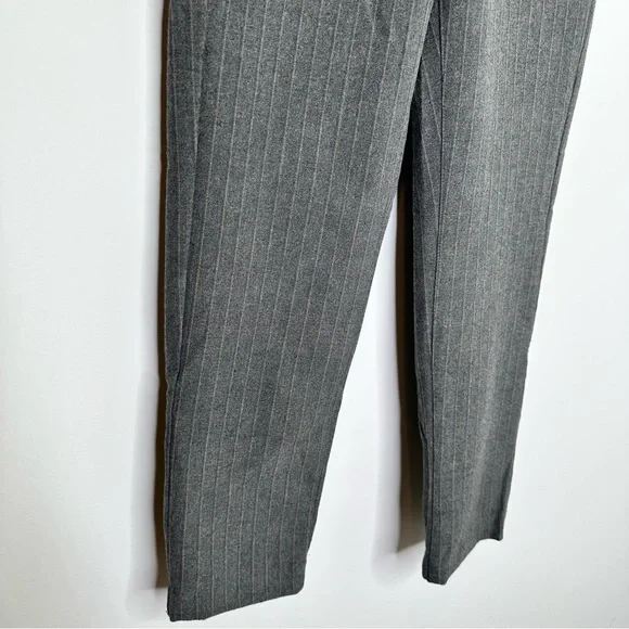 Janie and Jack Grey Wool Pinstripe Joggers - Picture 3 of 13